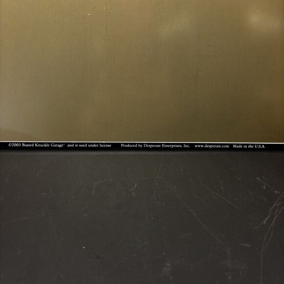 The Busted Knuckle Garage Repair and Despair Under One Roof Metal Wall Sign 2003 - Picture 4 of 6